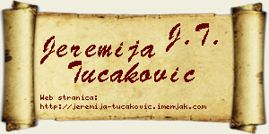 Jeremija Tucaković vizit kartica
